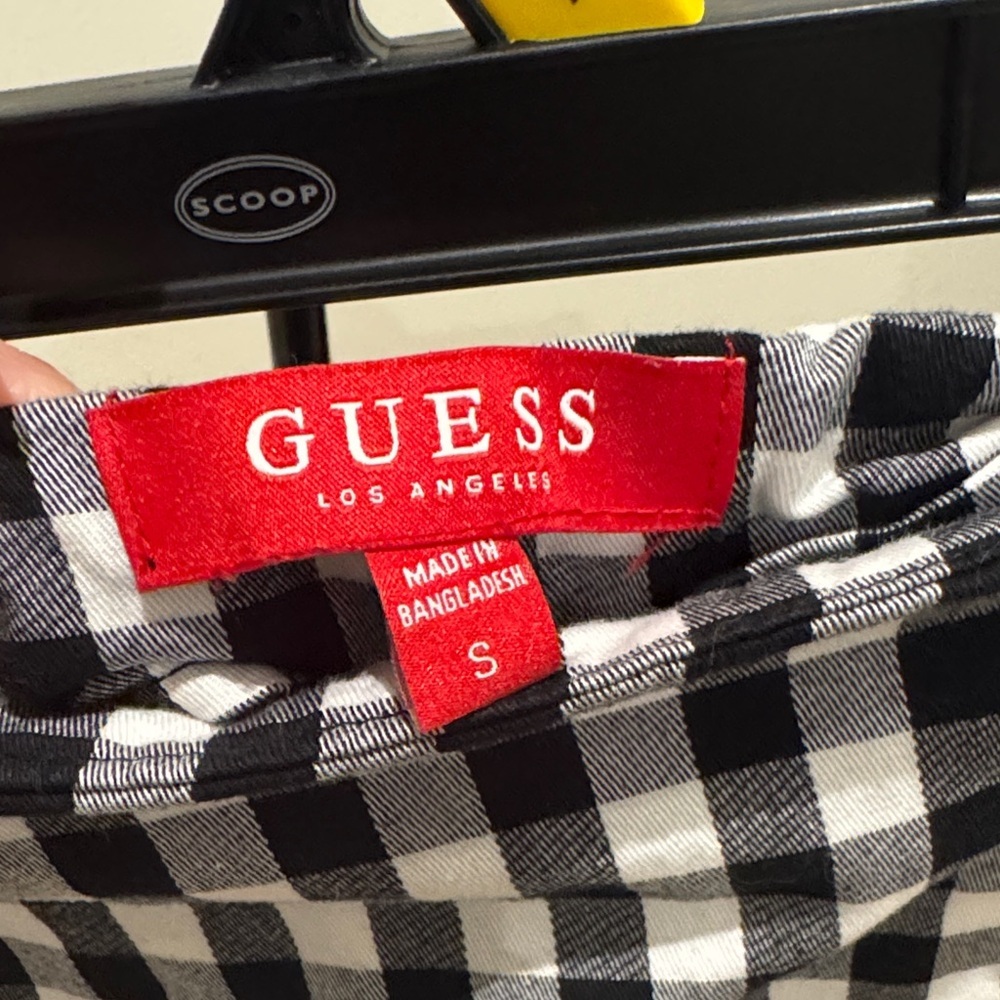 Guess Black and White Gingham Mini Skirt - Picture 2 of 5